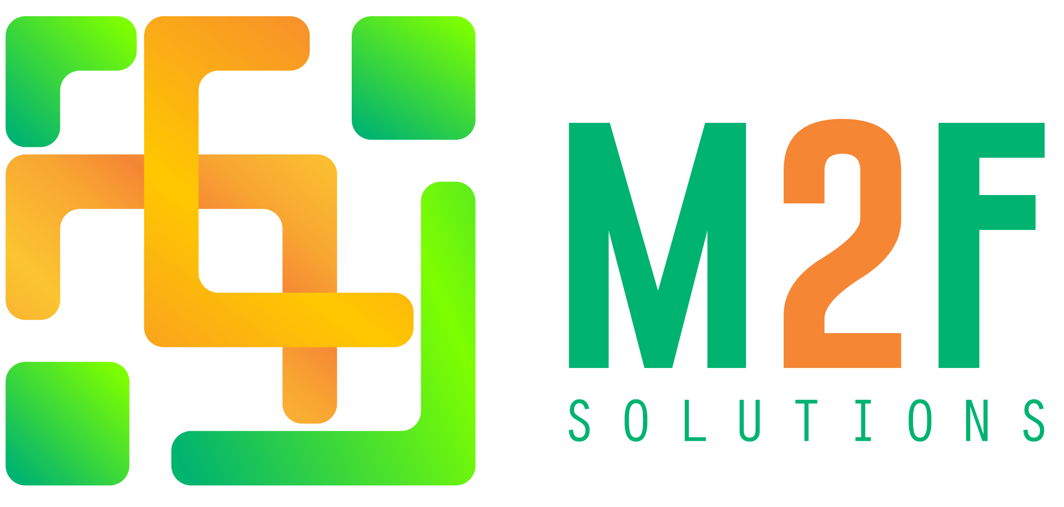 Logotipo da M2F solutions, parceira da VRDrive